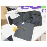 BEACH TOWEL, GRAD. GOWN, ETC.