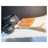 CAULDRONS, HALLOWEEN LIGHT SET, BROOM