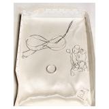 2 STERLING SILVER NECKLACES AND 14K WHITE GOLD