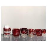RUBY FLASH TOOTHPICK HOLDERS