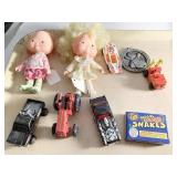 STRAWBERRY SHORTCAKE DOLLS AND HOT WHEELS