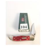 CASE KNIFE 08194 NEW IN ORIG BOX DARK RED