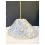 OVAL BLUE/WHITE SHADE NEW W/ TAG MADE IN USA 12"