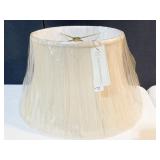 BEIGE OVAL SHADE NEW W/ TAG 7.5" X 11 X 13" X 18"