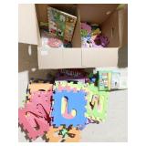 FOAM ALPHABET MAT, BOARD BOOKS, WOOD PUZZLE,