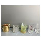 RS GERMANY LEAF GOLD 3 HANDLE TOOTHPICK HOLDER,