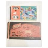 2 IDEAL TINY TOWN BUILDING KITS, 1/8 SCALE,