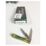 CASE #10106 TINY TRAPPER GREEN APPLE NOB