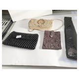 3 VINTAGE PURSES, INCLUDING BEADED AND HEAVILY