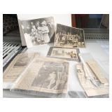 VINTAGE PHOTOS INCLUDING TAYLOR IN OFFICE, CHILD