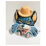 VINTAGE PLASTIC HALLOWEEN WEREWOLF MASK