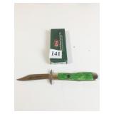 CASE KNIFE 03966 CHEETAH GREEN HANDLE 8"NOB