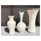 3 LENOX BUD VASES