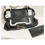TIGNANELLO BLACK AND WHITE HANDBAG WITH MATCHING