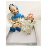 KNICKERBOCKER RUBBER FACE DOLL AND RUBBER FACE,