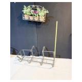 WINDOW FLOWER BOX AND SM. ARTIFICIAL PLANTS