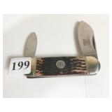 ROUGH RIDER 9" DOUBLE BLADE WITH STAG HANDLE