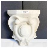 HEAVY MARBLE WALL SCONCE 11"H, SHELF IS 9X3