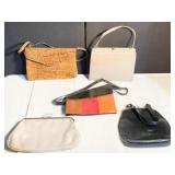 5 VINTAGE PURSES INCLUDING CHARMING CHARLIE,