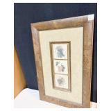 THREE TILES IN SHADOW BOX FRAME