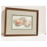 FRAMED AND DOUBLE MATTED STILL LIFE WATERCOLOR