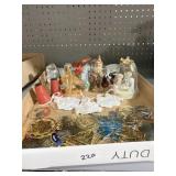 PRECIOUS MOMENTS ORNAMENTS, BRASS CUT OUT