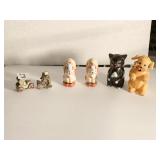 SETS OF SALT AND PEPPER SHAKERS, ANTIQUE CARS,