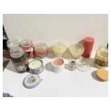 ASSORTED JAR CANDLES, SOME BURNED