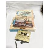 PLASTIC VILLE HO GAUGE FREIGHT STATION & TRESTLE