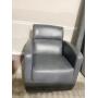 100% LEATHER CHAIR SWIVEL BASE - ARMCHAIR