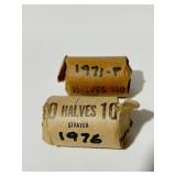 2 ROLLS 1971, 1976 HALVES