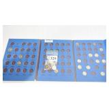 PARTIAL ROOSEVELT BOOK W/ 36 TOTAL DIMES