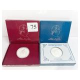 1983 P+D SILVER MINT PROOF COMMEMORATIVE HALF