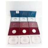 1982 PROOF SETS AND 3 MINT SETS COMMEMORATIVE