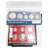 1966-P SPECIAL MINT SET, 1981 PROOF SET,