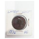1836 LARGE CENT