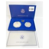 1986 LIBERTY ELLIS ISLAND SILVER PROOF SETS