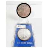 1991, 1993 (2) SILVER EAGLES