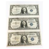 1957-B (3) SILVER CERTIFICATE