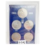 1965-81 MIXED U.K. CROWNS CHURCHILL