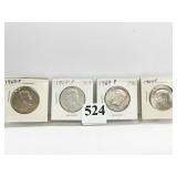 (2) 1963-P FRANKLINS, (2) 1964-P KENNEDY