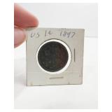1847 LARGE CENT