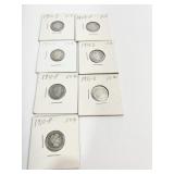 LIBERTY HEAD 1908-P, 10-P, 11-P, 11-D, 12-P,