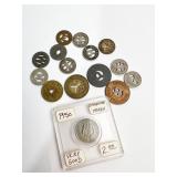 GROUP OF STREETCAR TOKENS TAKE A LOOK