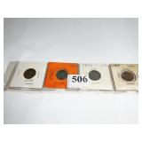 1898, 01, 06, 07 INDIAN HEAD PENNIES