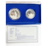 1986-P UNCIRCULATED ELLIS ISLAND SILVER PROOF SET