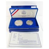 1986-P UNCIRCULATED ELLIS ISLAND SILVER PROOF SET