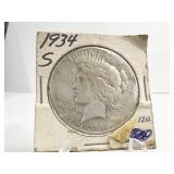 1934-S PEACE DOLLAR