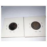 1880, 1881 INDIAN HEAD PENNIES