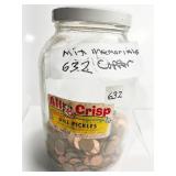 JAR OF COPPER MEMORIALS